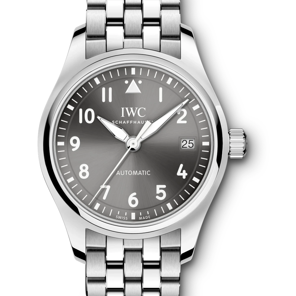 IWC Pilot's Watch Automatic 36, Stainless steel, grey dial