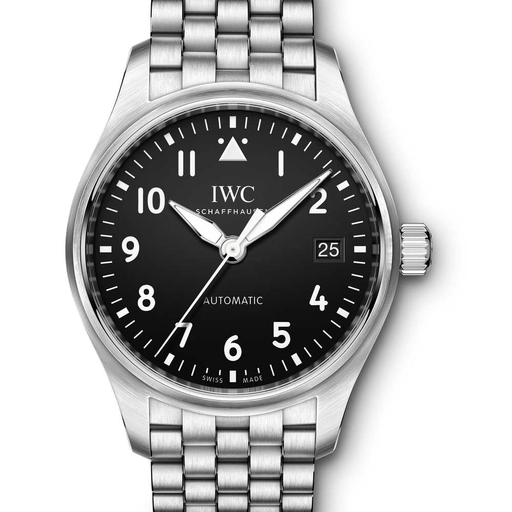 IWC Pilot's Watch Automatic 36, Stainless steel, black dial