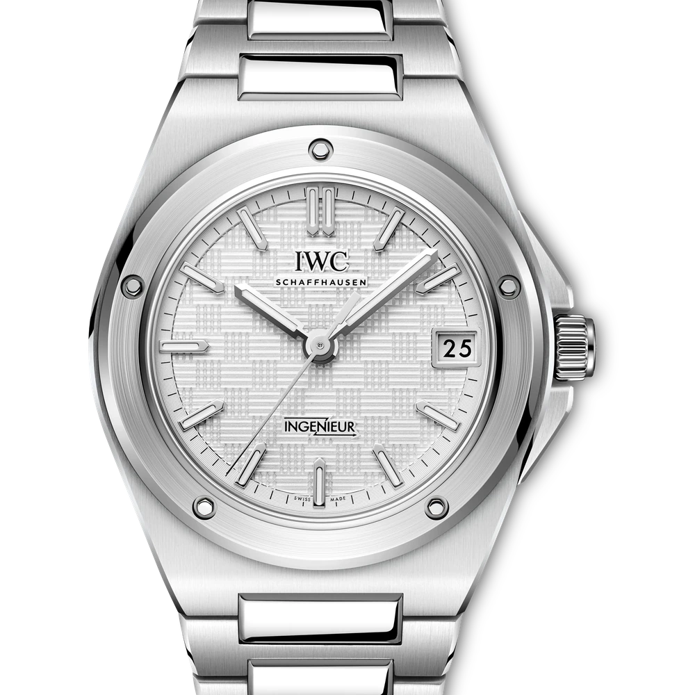 IWC Ingenieur Automatic 35, Stainless steel, silver plated dial