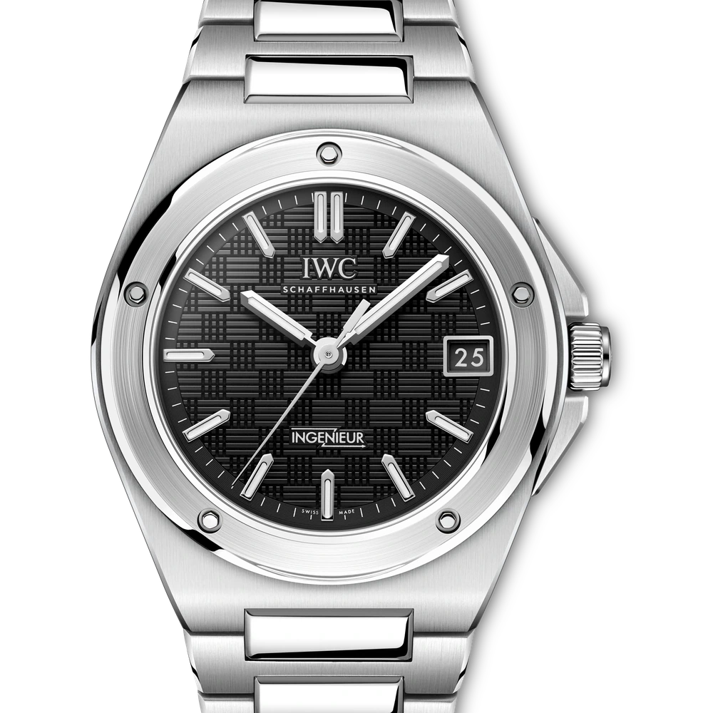 IWC Ingenieur Automatic 35, Stainless steel, black dial