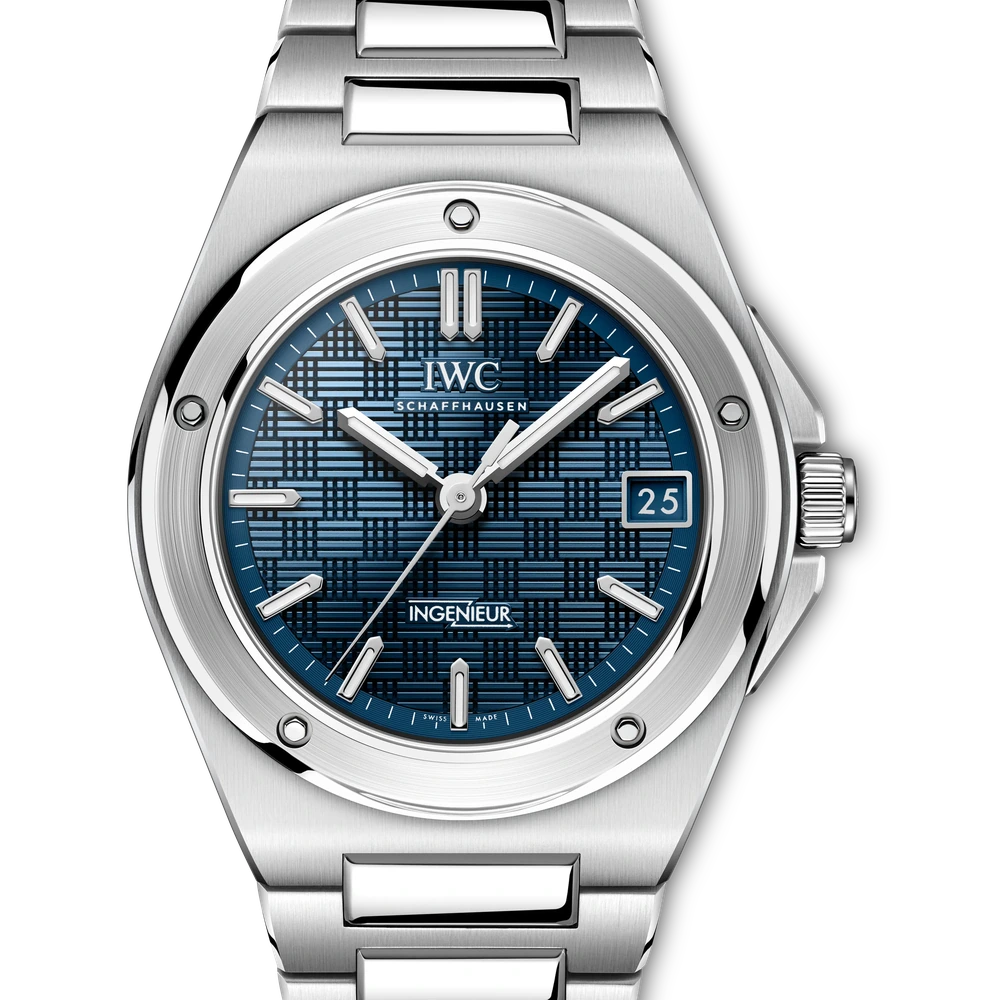 IWC Ingenieur Automatic 35, Stainless steel, blue dial