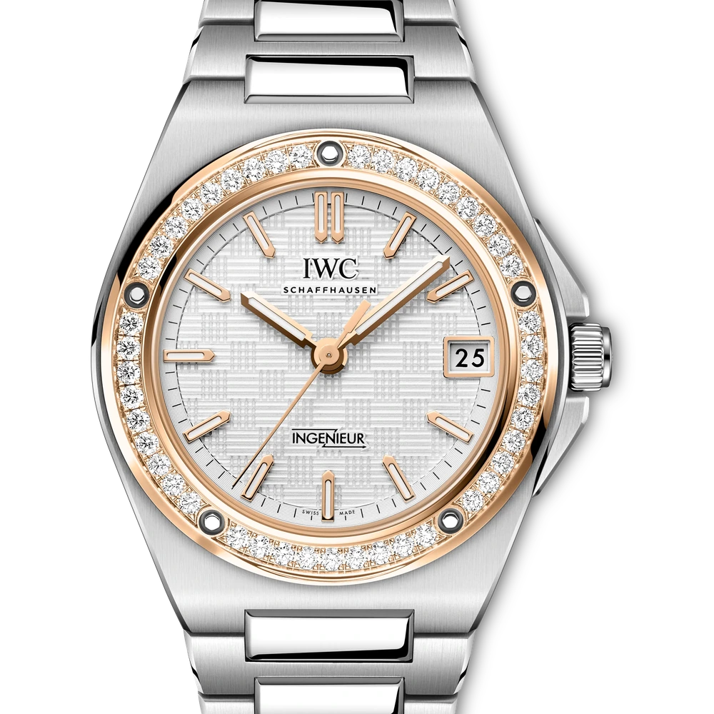 IWC Ingenieur Automatic 35, Stainless steel, silver plated dial