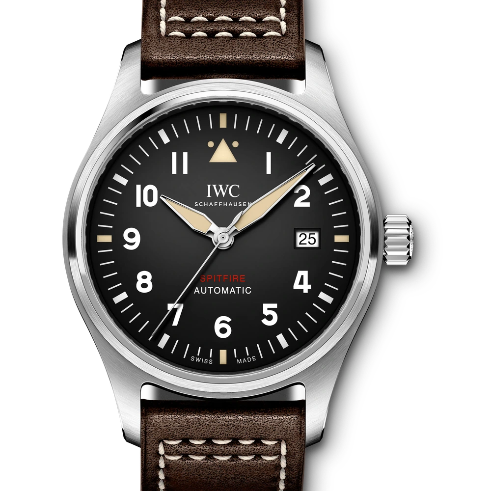 IWC Pilot's Watch Automatic Spitfire, Stainless steel, black dial