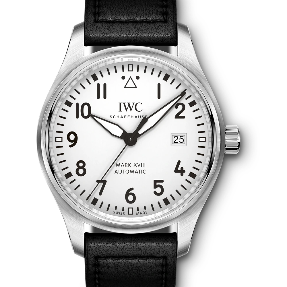 IWC Pilot's Watch Mark XVIII, Stainless steel, silver dial