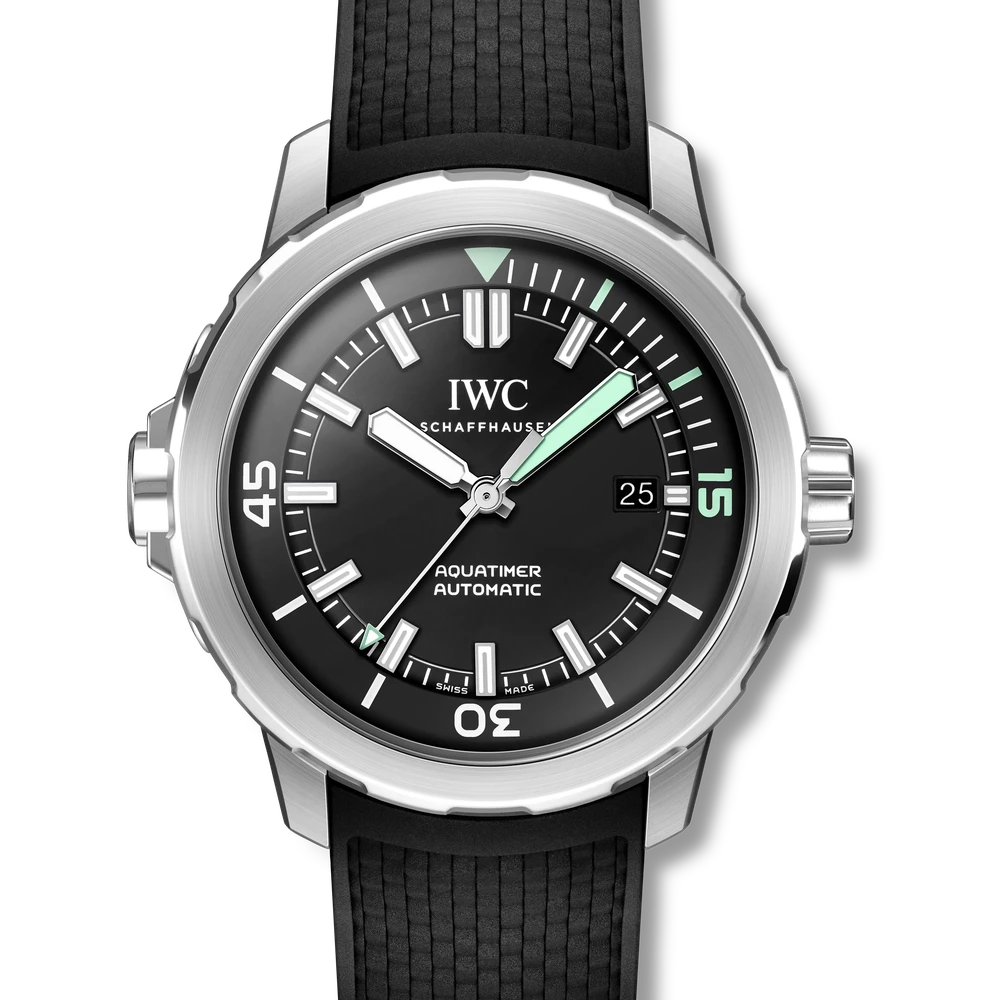 IWC Aquatimer Automatic, Stainless steel, black dial
