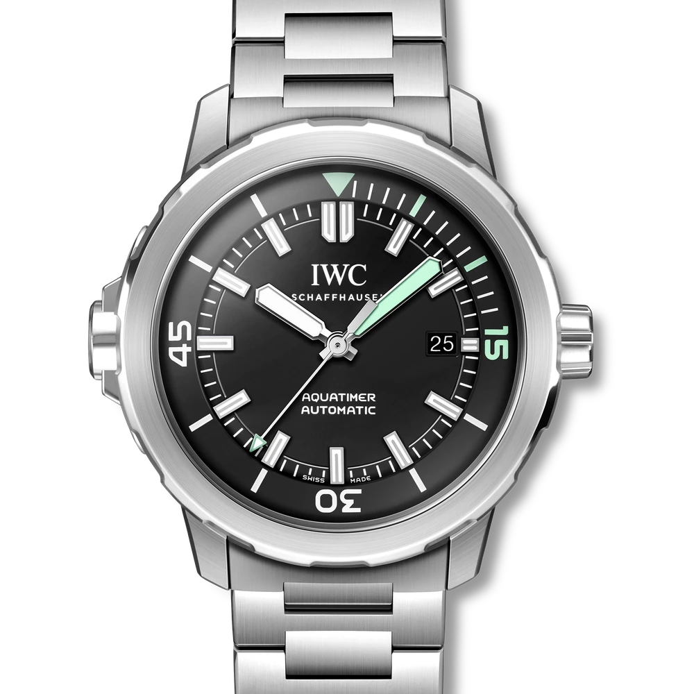 IWC Aquatimer Automatic, Stainless steel, black dial