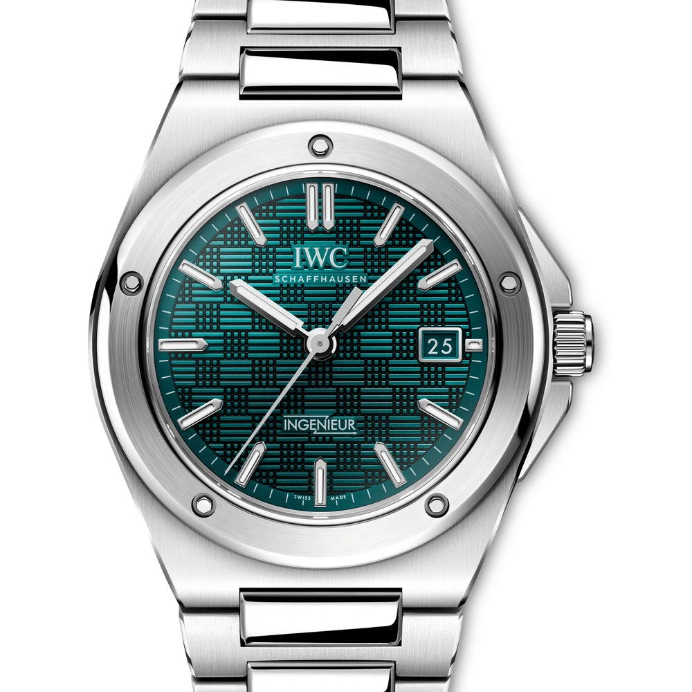 IWC Ingenieur Automatic 40, Stainless steel, aqua dial