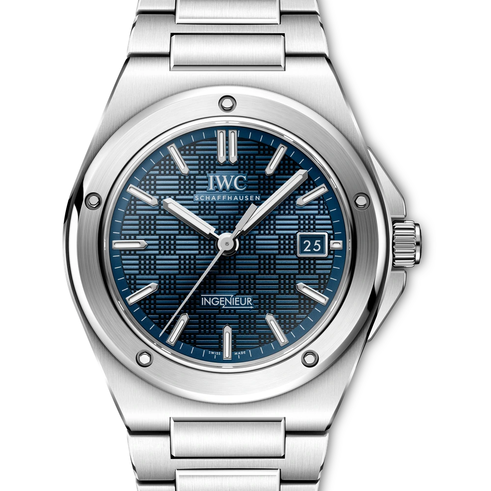 IWC Ingenieur Automatic 40, Stainless steel, blue dial