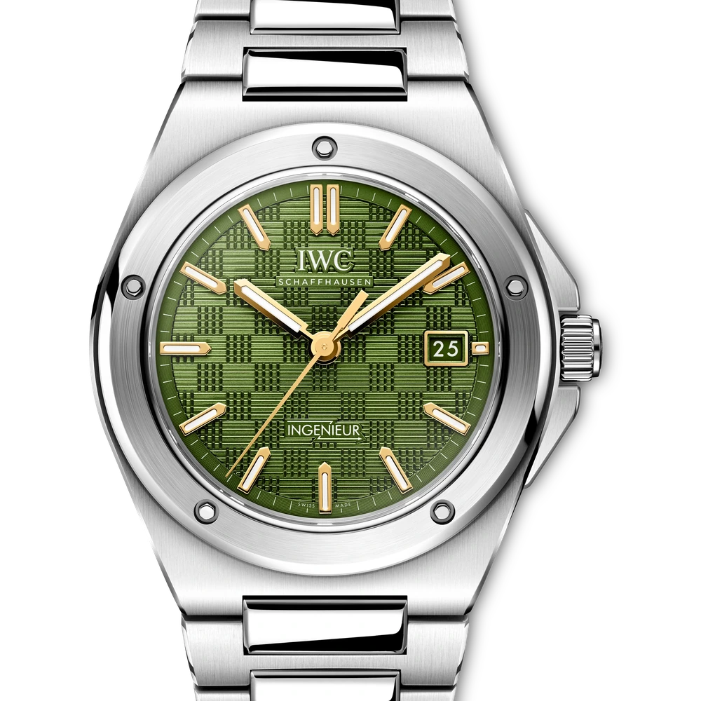 IWC Ingenieur Automatic 40, Stainless steel, green dial