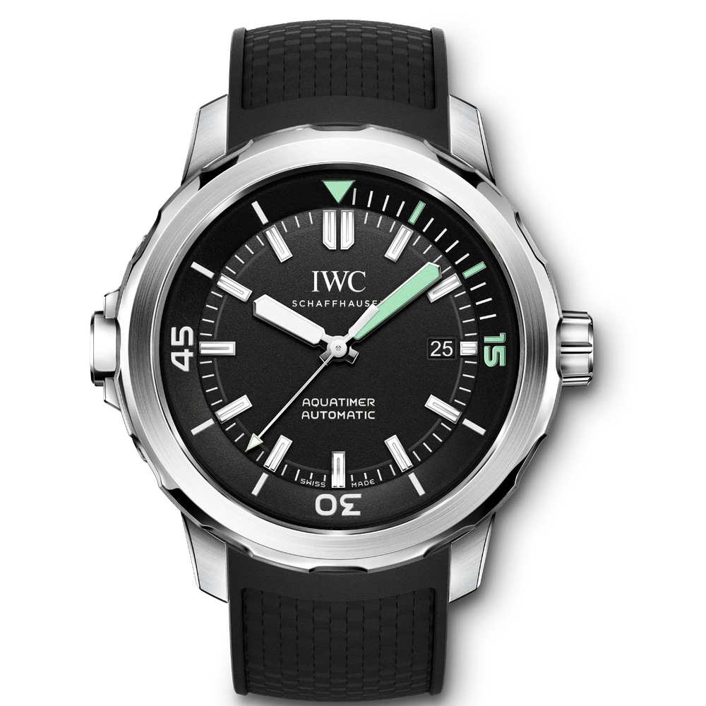 IWC Aquatimer Automatic, Stainless steel, black dial