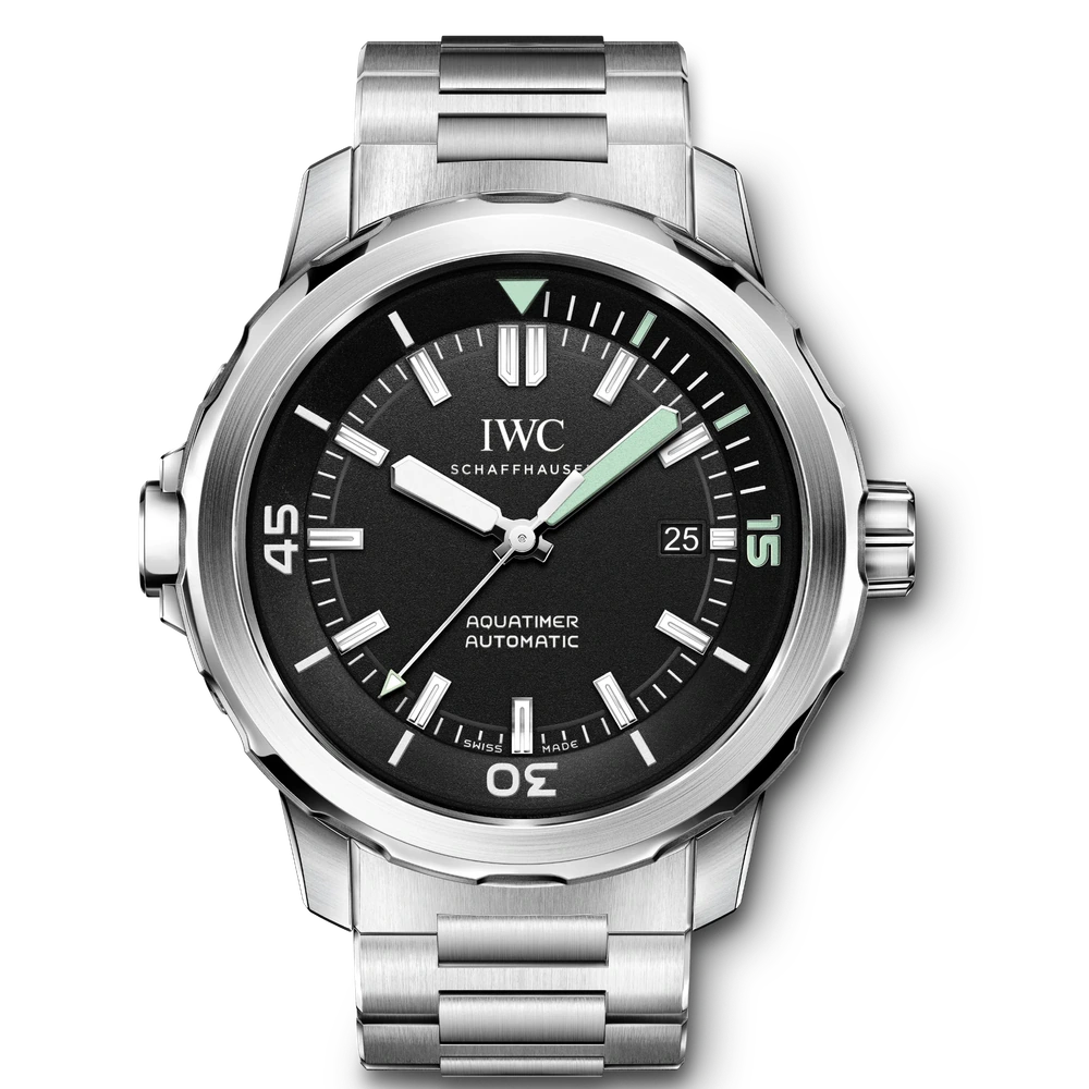 IWC Aquatimer Automatic, Stainless steel, black dial