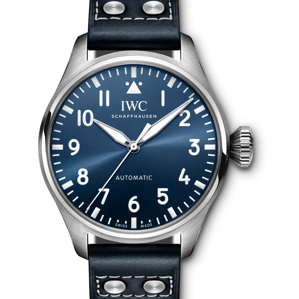 IWC Big Pilot's Watch 43, Stainless steel, blue dial