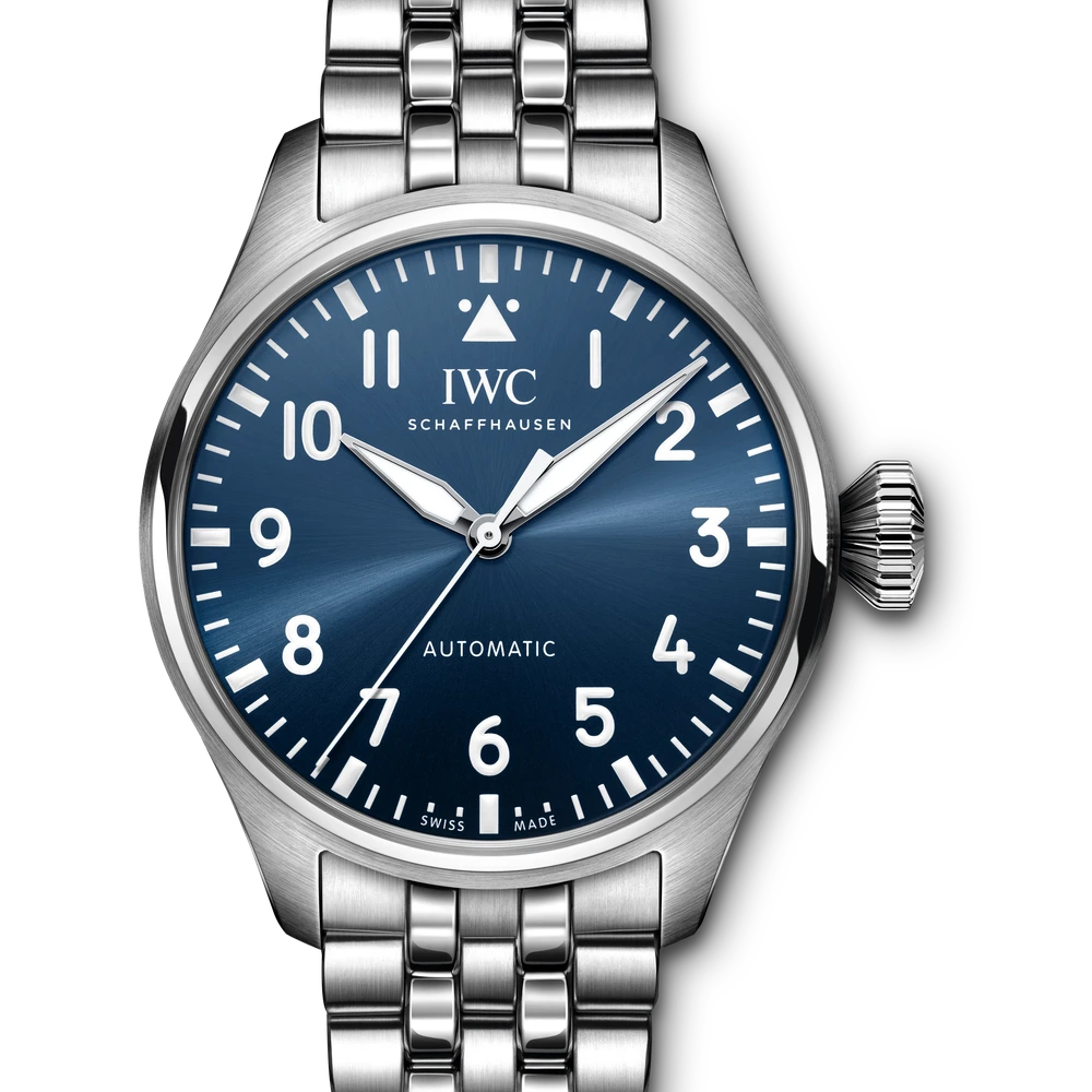IWC Big Pilot's Watch 43, Stainless steel, blue dial