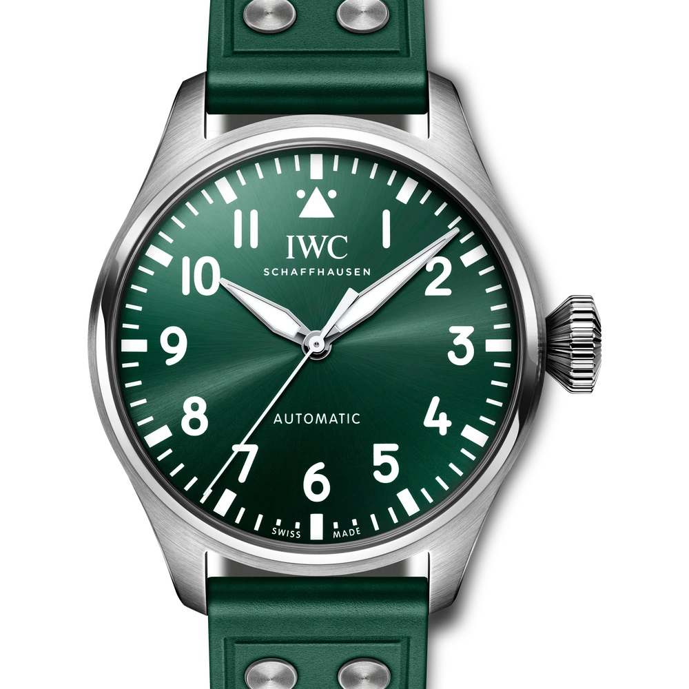 IWC Big Pilot's Watch 43, Stainless steel, green dial