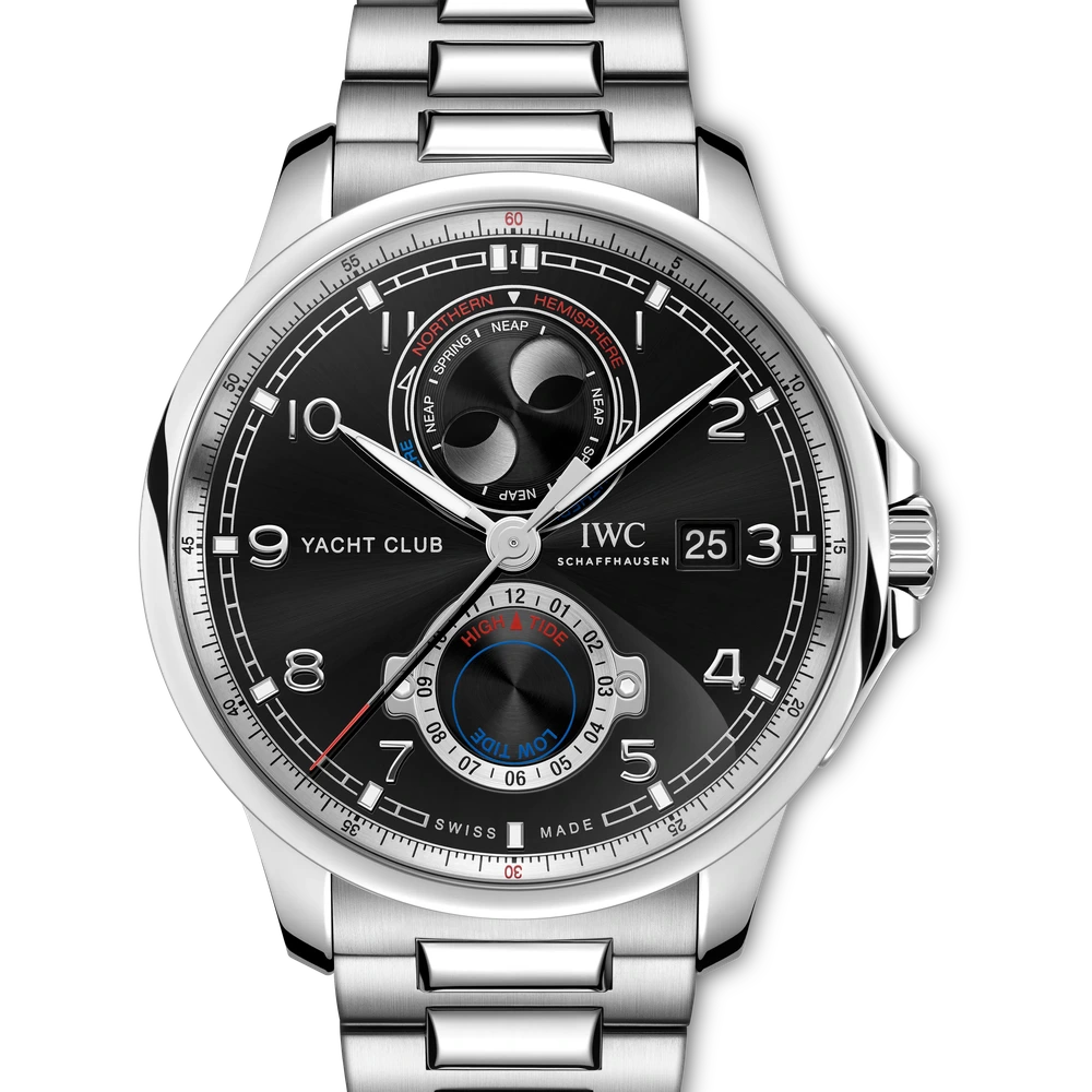 IWC Portugieser Yacht Club Moon & Tide, Stainless steel
