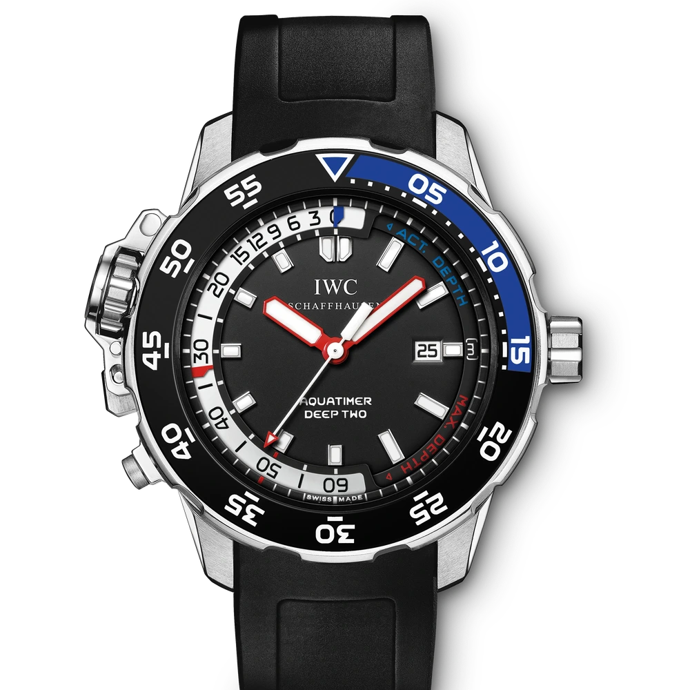 IWC Aquatimer Deep Two, Stainless steel, rhodium dial