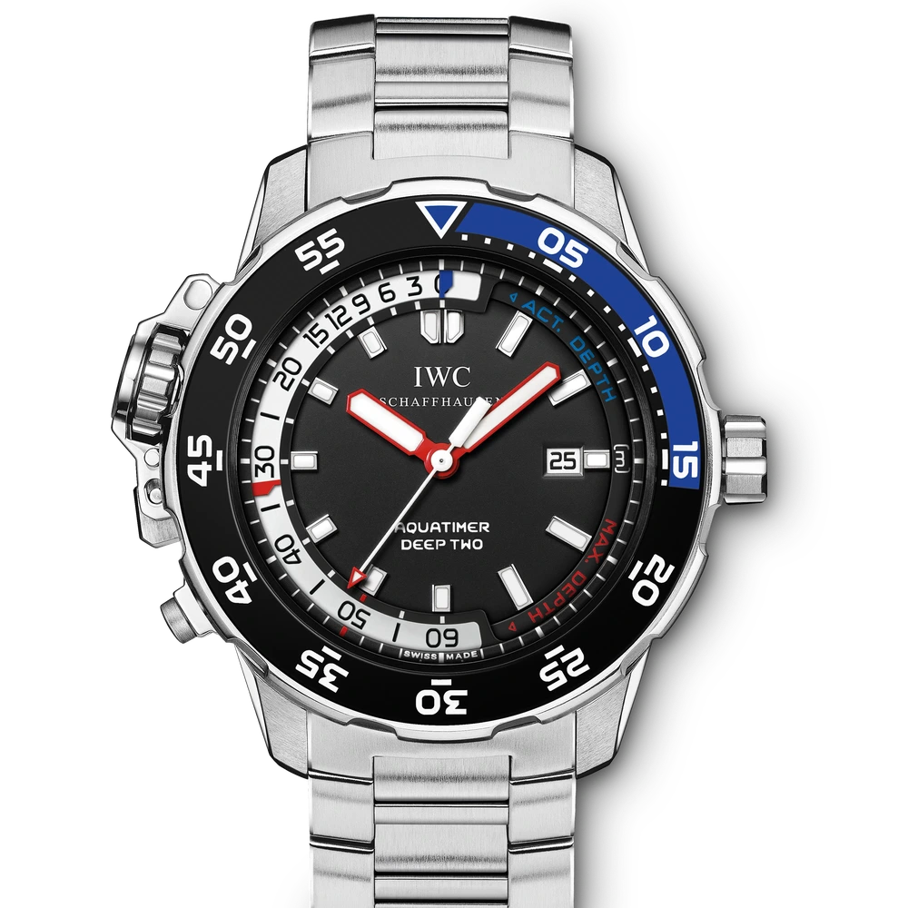 IWC Aquatimer Deep Two, Stainless steel, rhodium dial