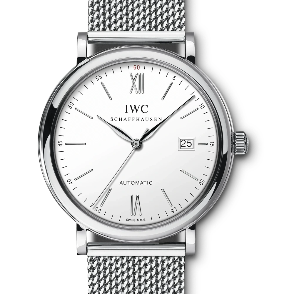 IWC Portofino Automatic, Stainless steel, silver dial