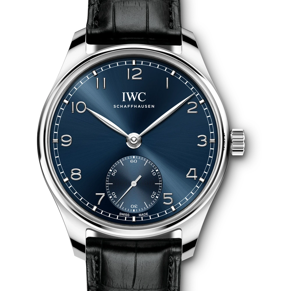 IWC Portugieser Automatic 40, Stainless steel, blue dial