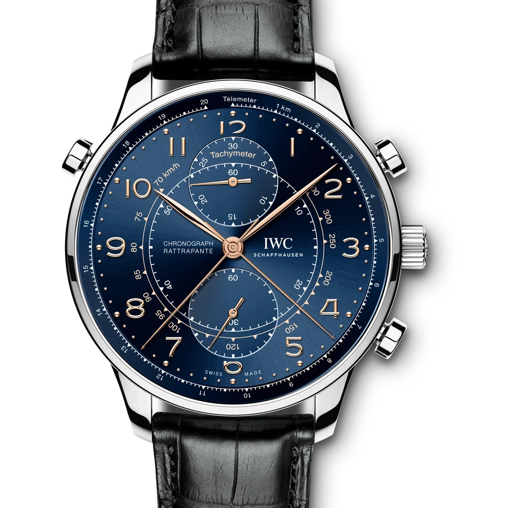 IWC Portugieser Chronograph Rattrapante Edition "Boutique Milano", Stainless steel