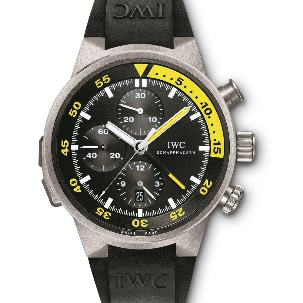 IWC Aquatimer Split Minute Chronograph, Titanium, black dial