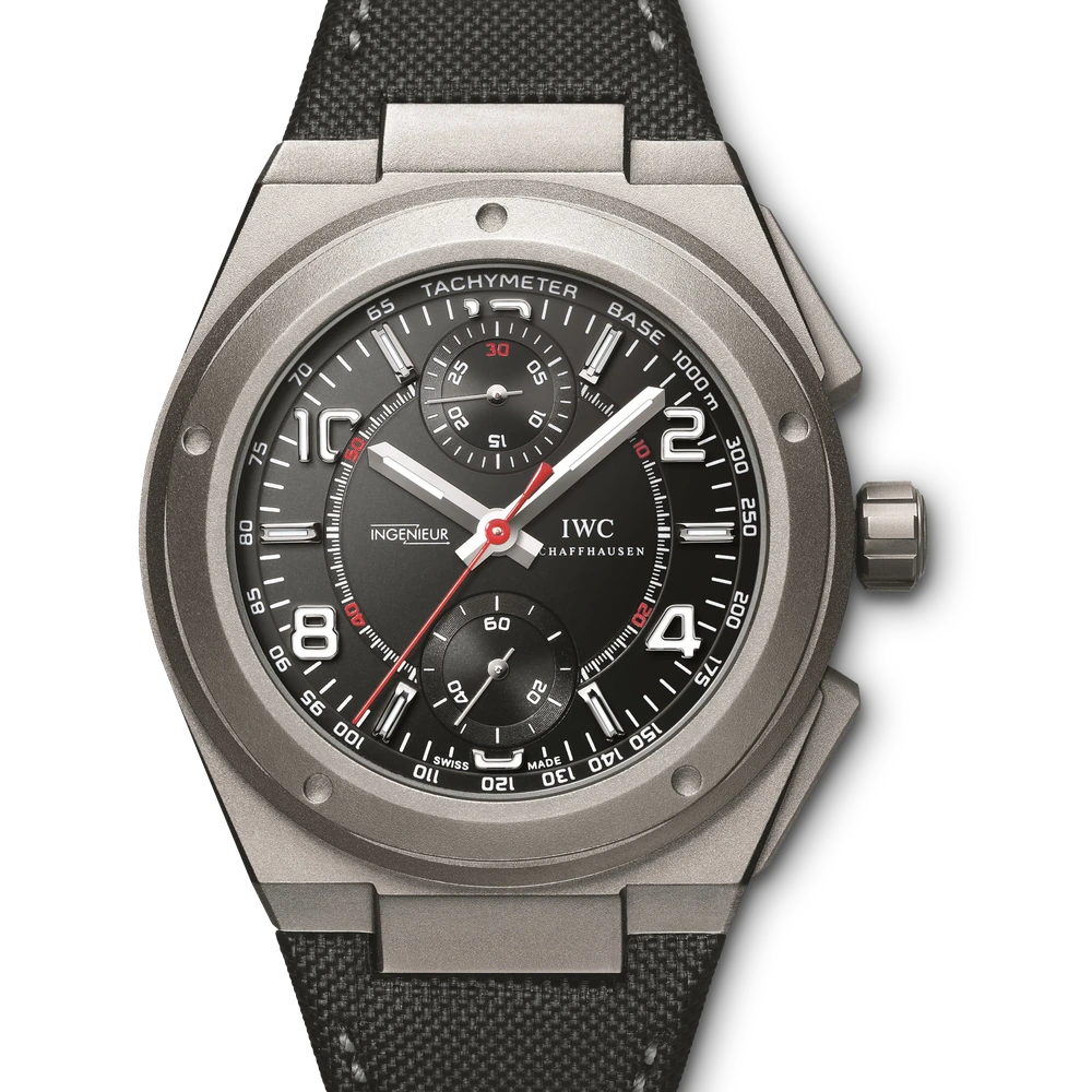 IWC Ingenieur Chronograph AMG, Titanium, black dial