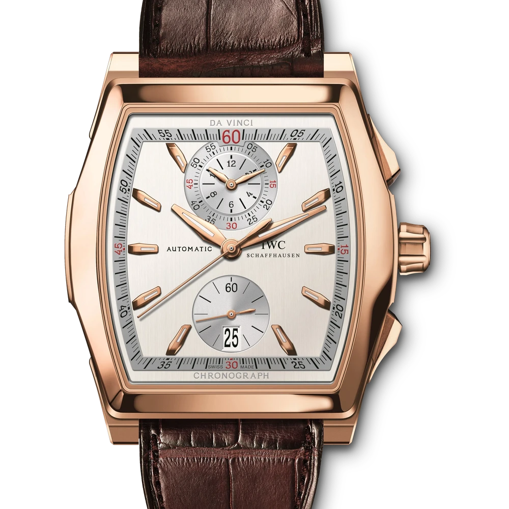 IWC Da Vinci Chronograph, 18 ct 5N gold, silver dial