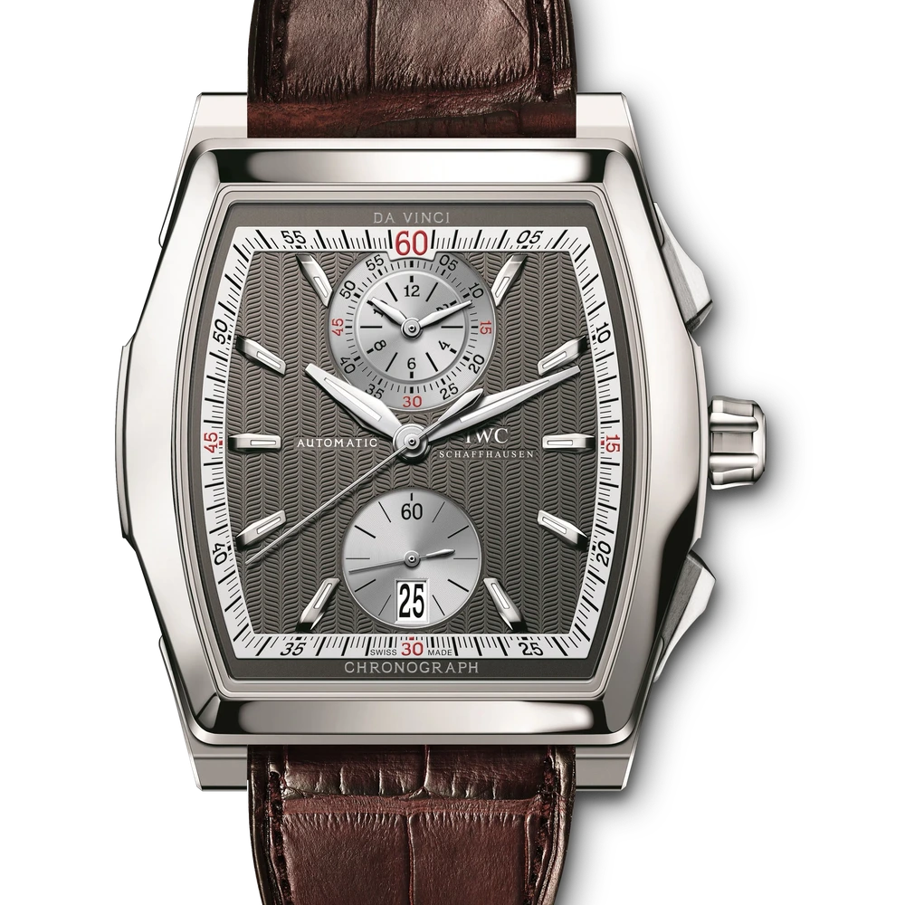IWC Da Vinci Chronograph, 18 ct white gold, grey dial