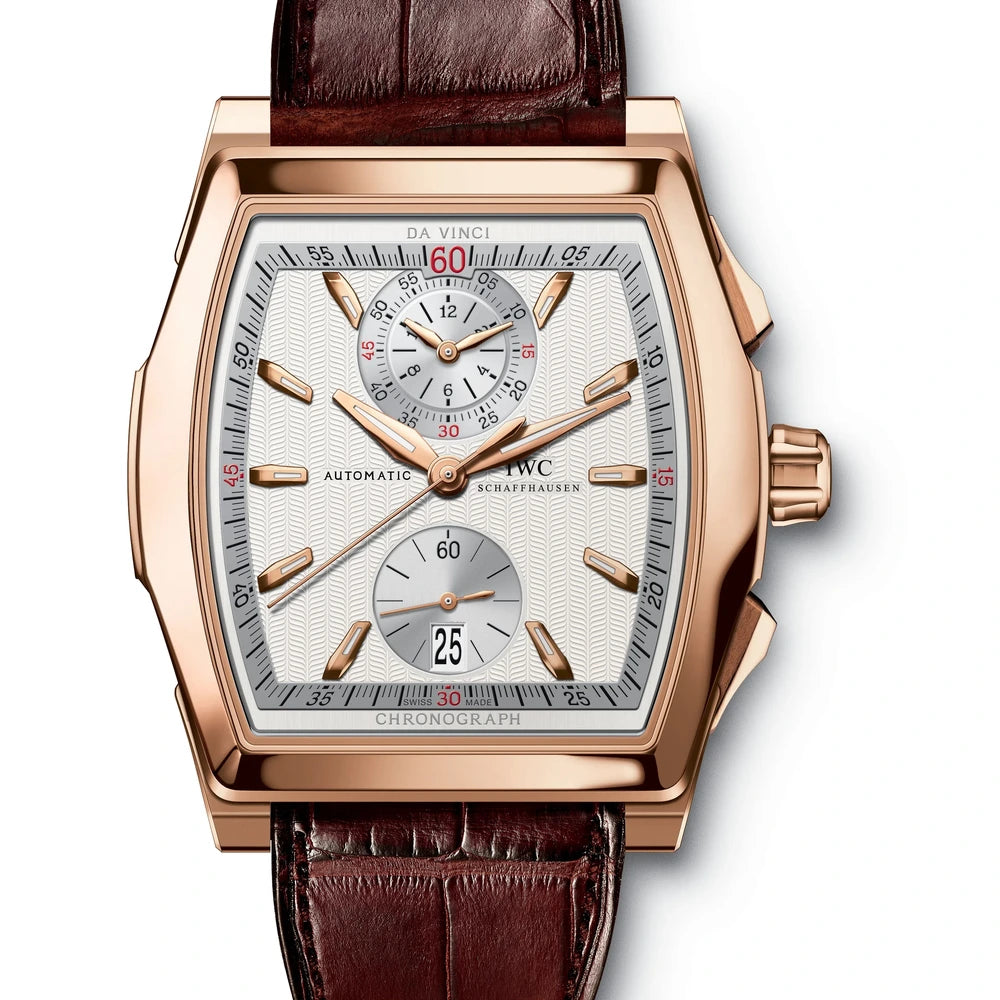 IWC Da Vinci Chronograph, 18 ct 5N gold, silver dial