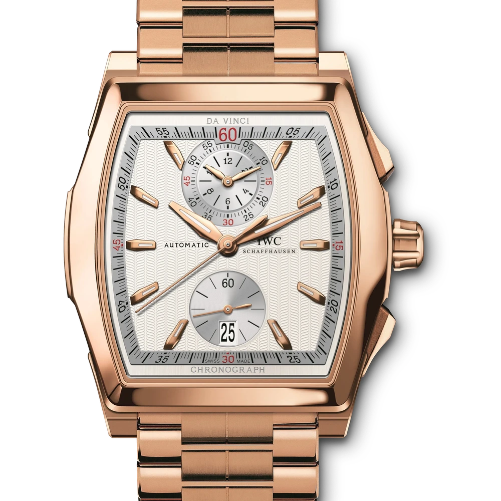 IWC Da Vinci Chronograph, 18 ct 5N gold, silver dial