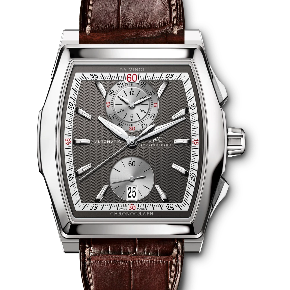 IWC Da Vinci Chronograph, 18 ct white gold, grey dial