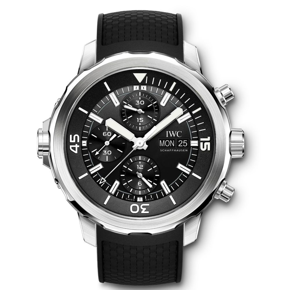 IWC Aquatimer Chronograph, Stainless steel, black dial