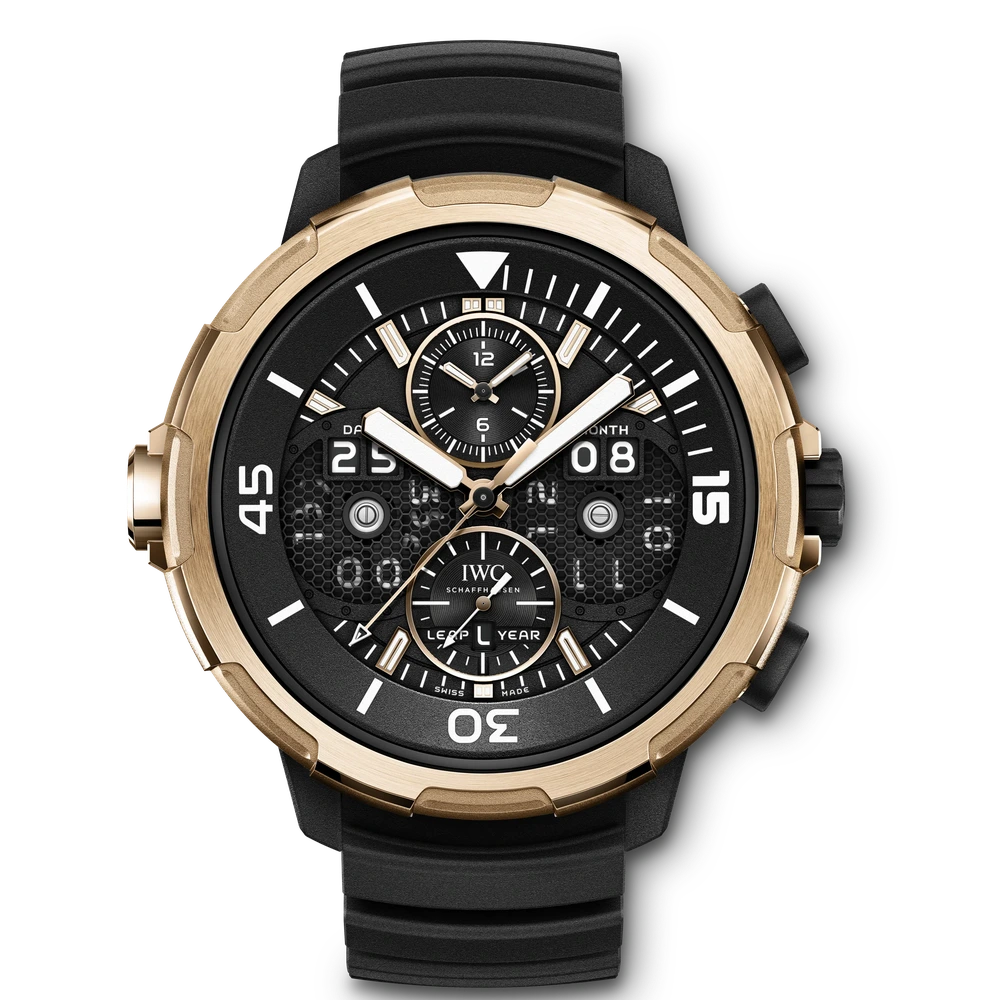 IWC Aquatimer Perpetual Calendar Digital Date-Month, 18 ct 5N gold