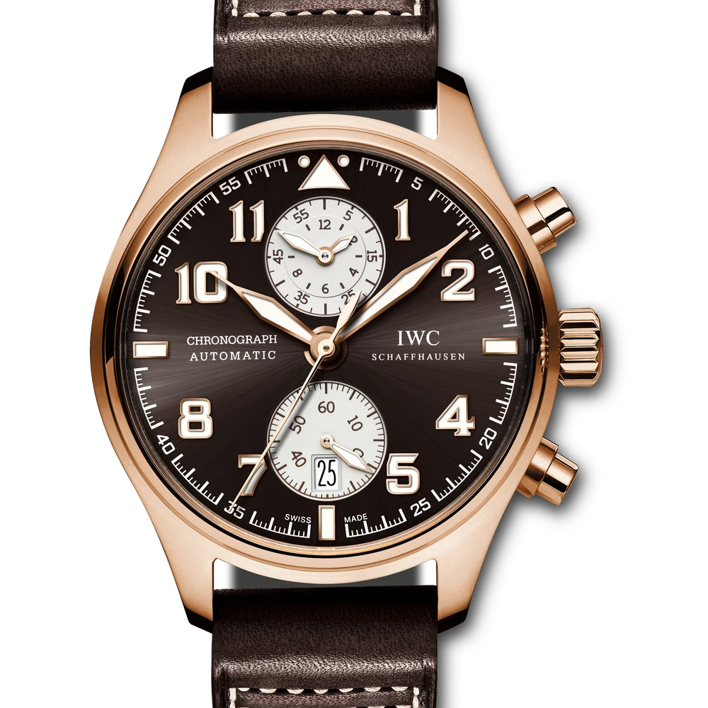 IWC Pilot's Watch Chronograph Edition "Antoine de Saint Exupéry", 18 ct 5N gold