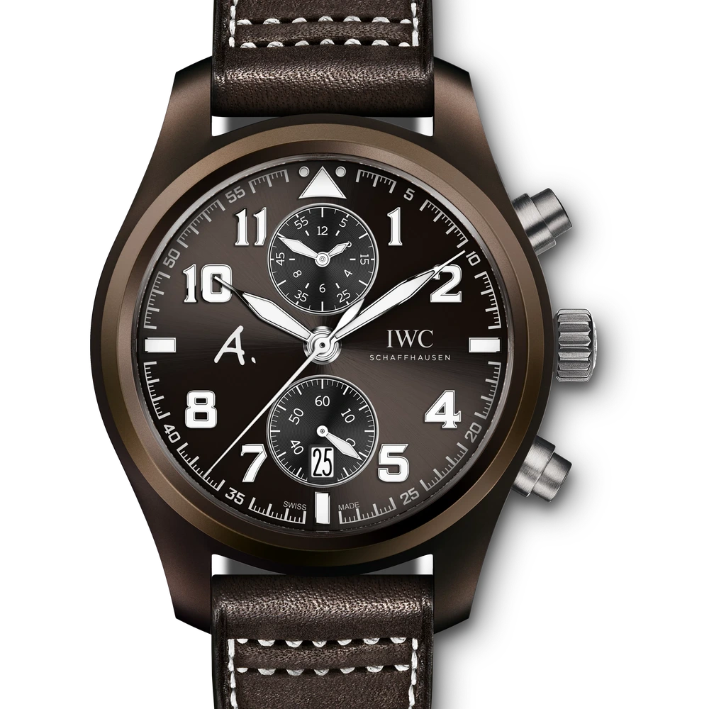 IWC Pilot's Watch Chronograph Edition "The Last Flight", Ceramic, brown dial