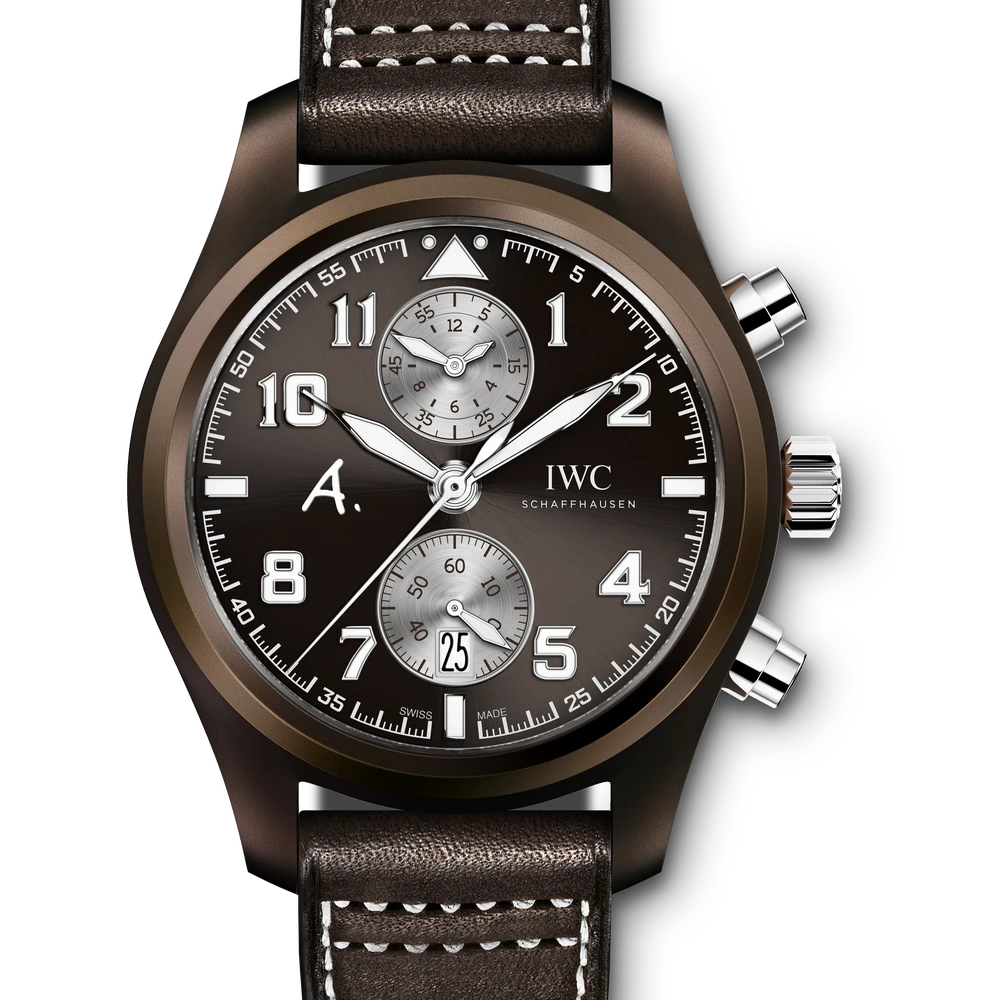 IWC Pilot's Watch Chronograph Edition "The Last Flight", Ceramic, brown dial