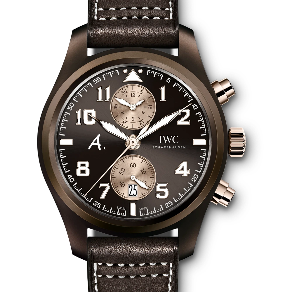 IWC Pilot's Watch Chronograph Edition "The Last Flight", Ceramic, brown dial