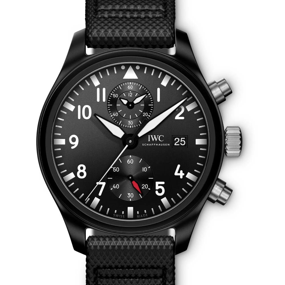 IWC Pilot's Watch Chronograph TOP GUN, Ceramic, black dial