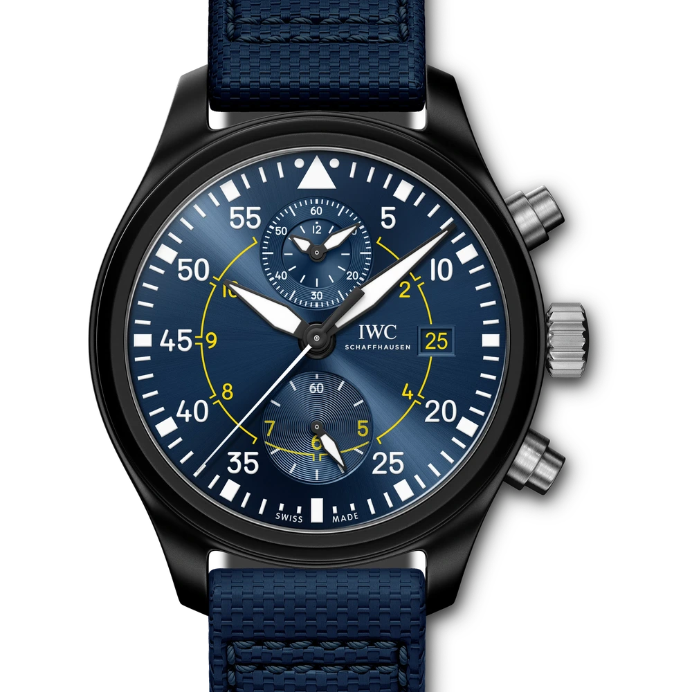 IWC Pilot's Watch Chronograph Edition "Blue Angels®", Ceramic, blue dial