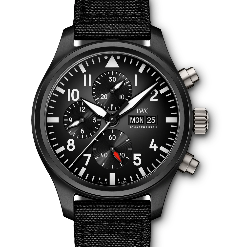 IWC Pilot's Watch Chronograph TOP GUN, Ceramic, black dial