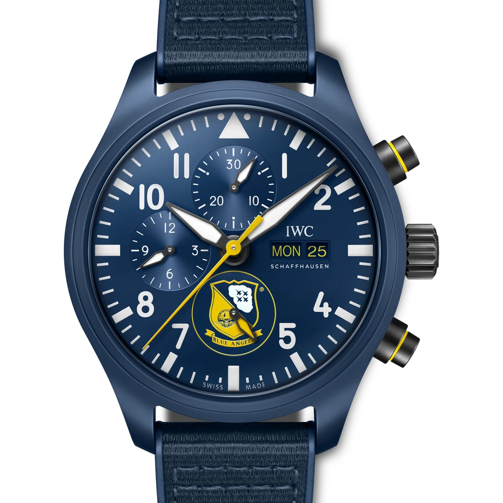 IWC Pilot's Watch Chronograph Edition "Blue Angels®", Ceramic, blue dial