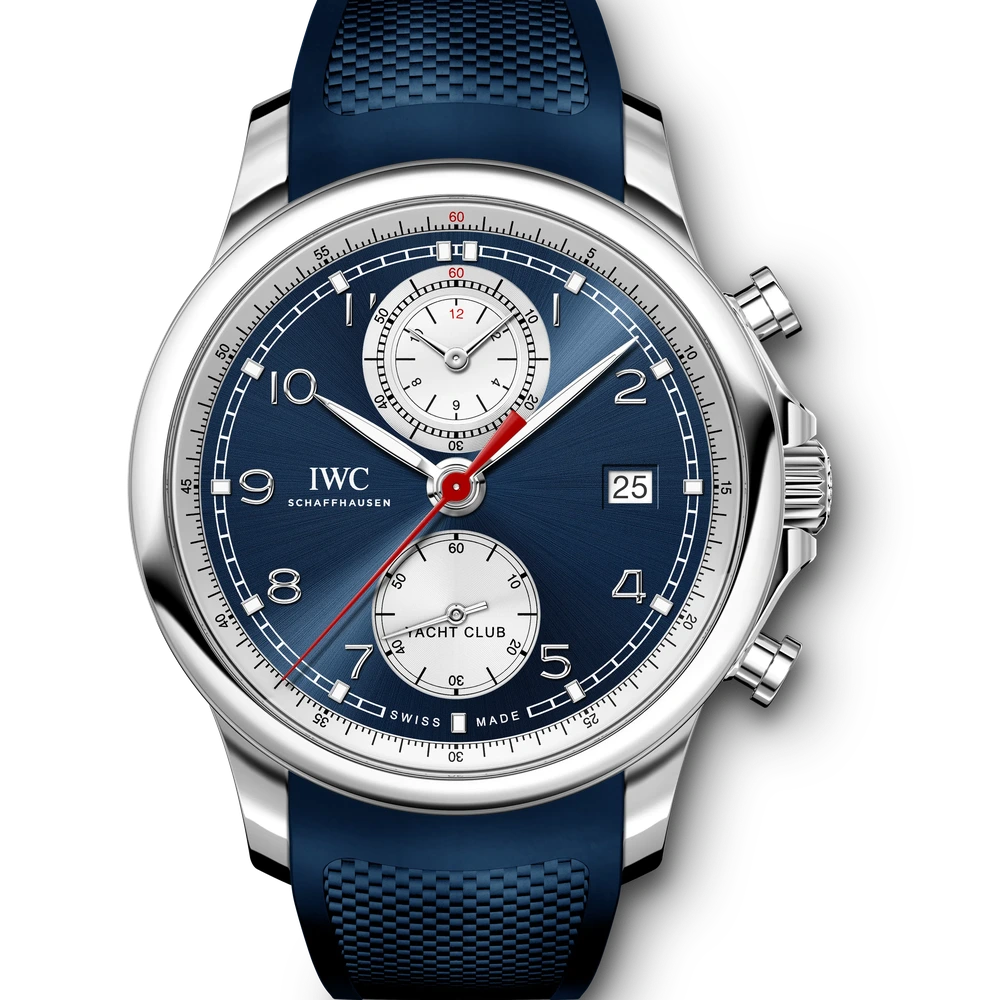 IWC Portugieser Yacht Club Chronograph, Stainless steel, blue dial