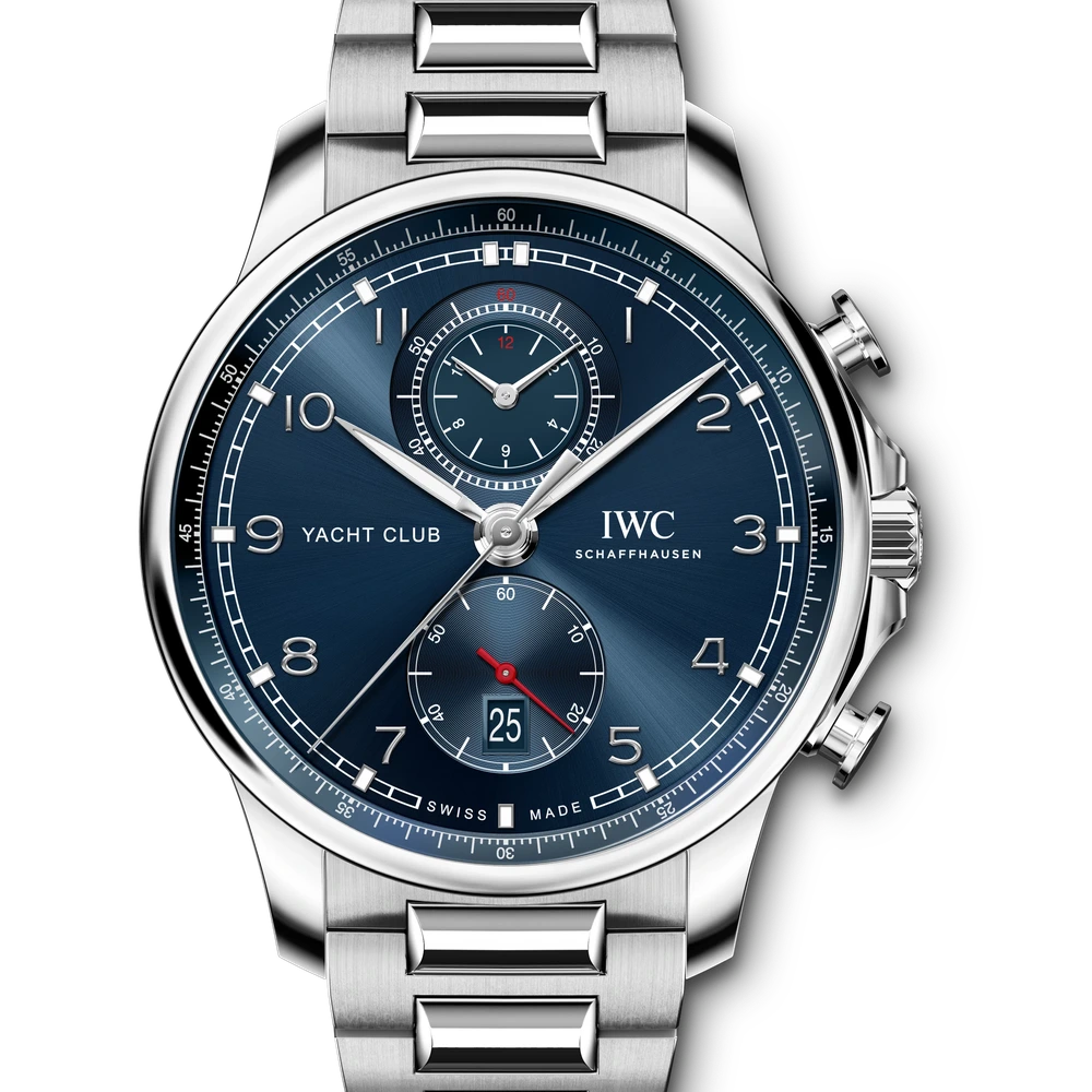 IWC Portugieser Yacht Club Chronograph, Stainless steel, blue dial