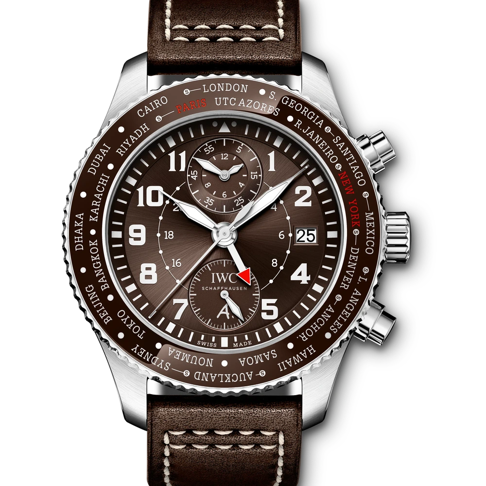 IWC Pilot's Watch Timezoner Chronograph Edition "80 Years Flight to New York"