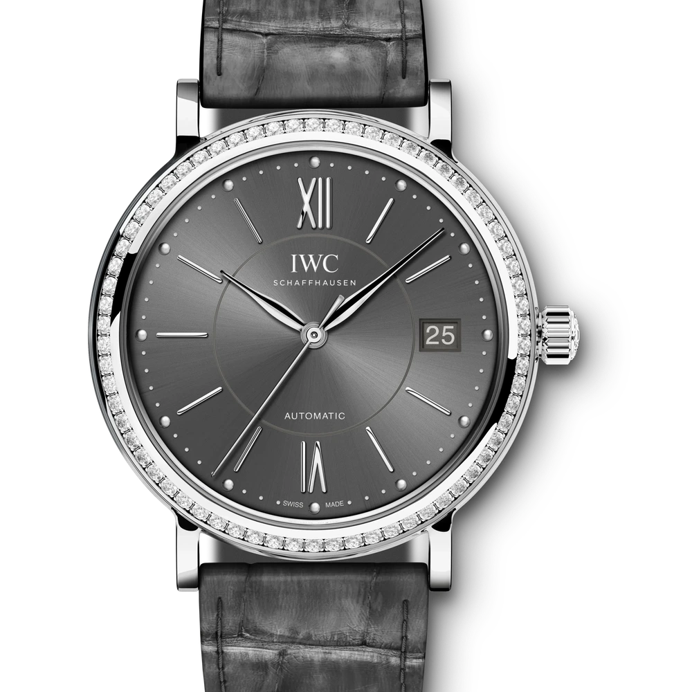 IWC Portofino Automatic 37, Stainless steel, grey dial