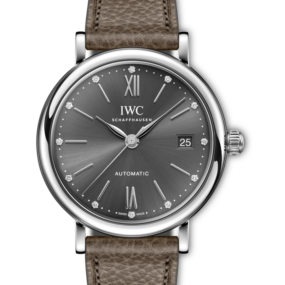 IWC Portofino Automatic 37, Stainless steel, grey dial