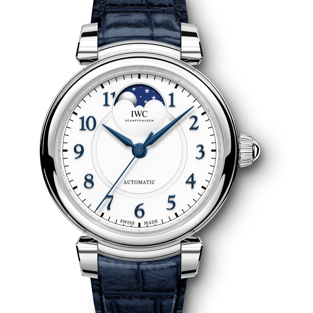 IWC Da Vinci Automatic Moon Phase 36, Stainless steel, silver dial