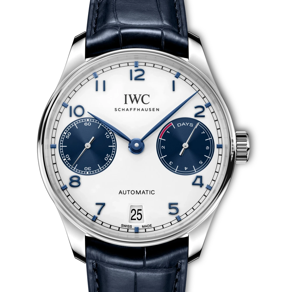 IWC Portugieser Automatic, Stainless steel, white dial