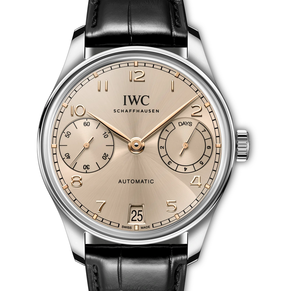 IWC Portugieser Automatic 42, Stainless steel, dune dial