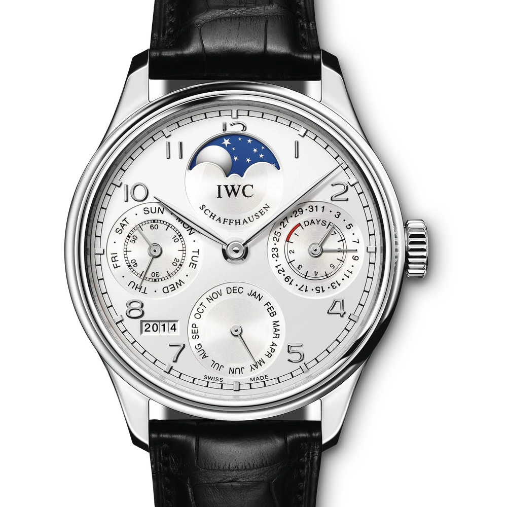 IWC Portugieser Perpetual Calendar, Platinum, silver dial